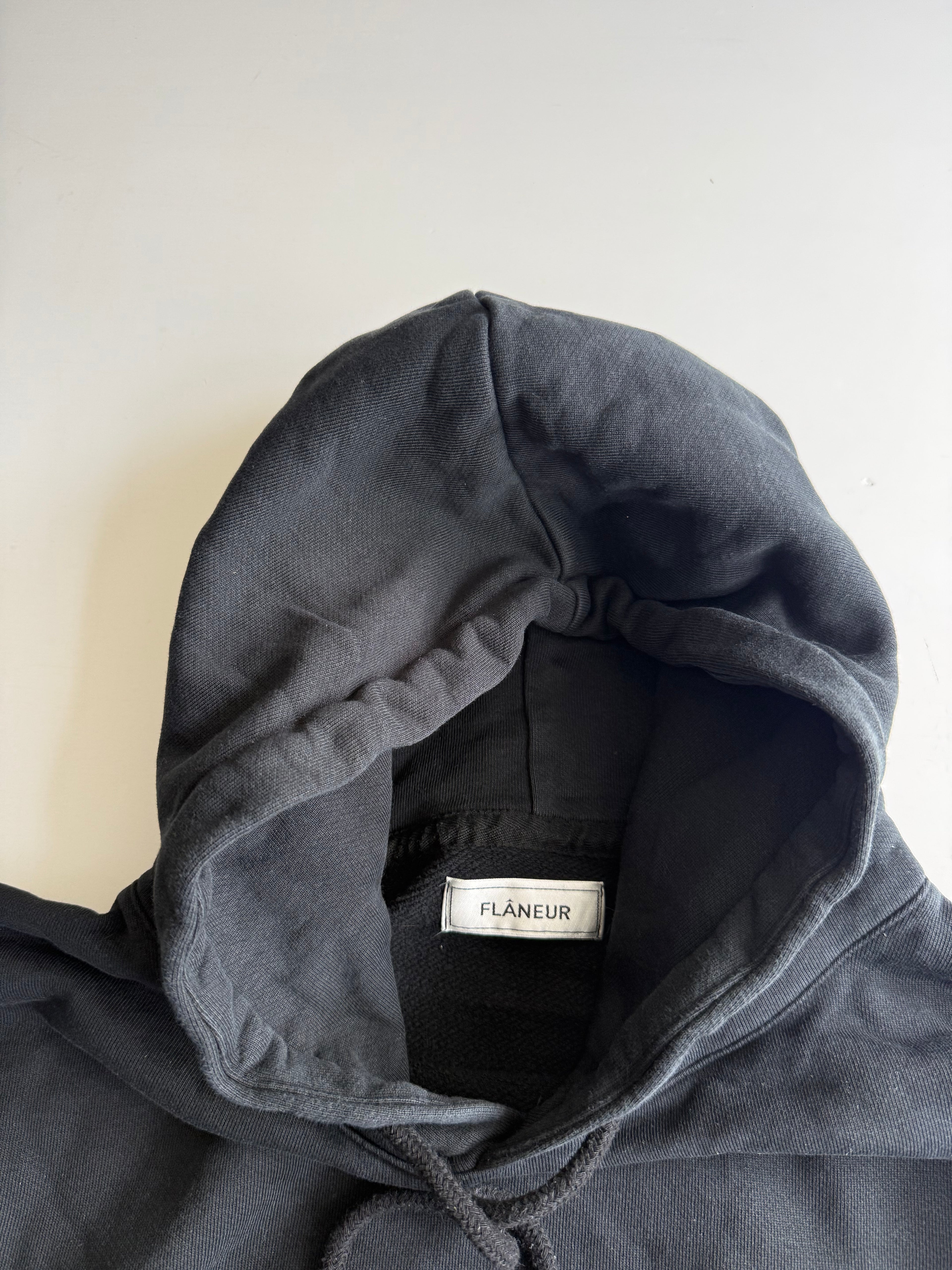 Flaneur graphic hoodie black - Size M
