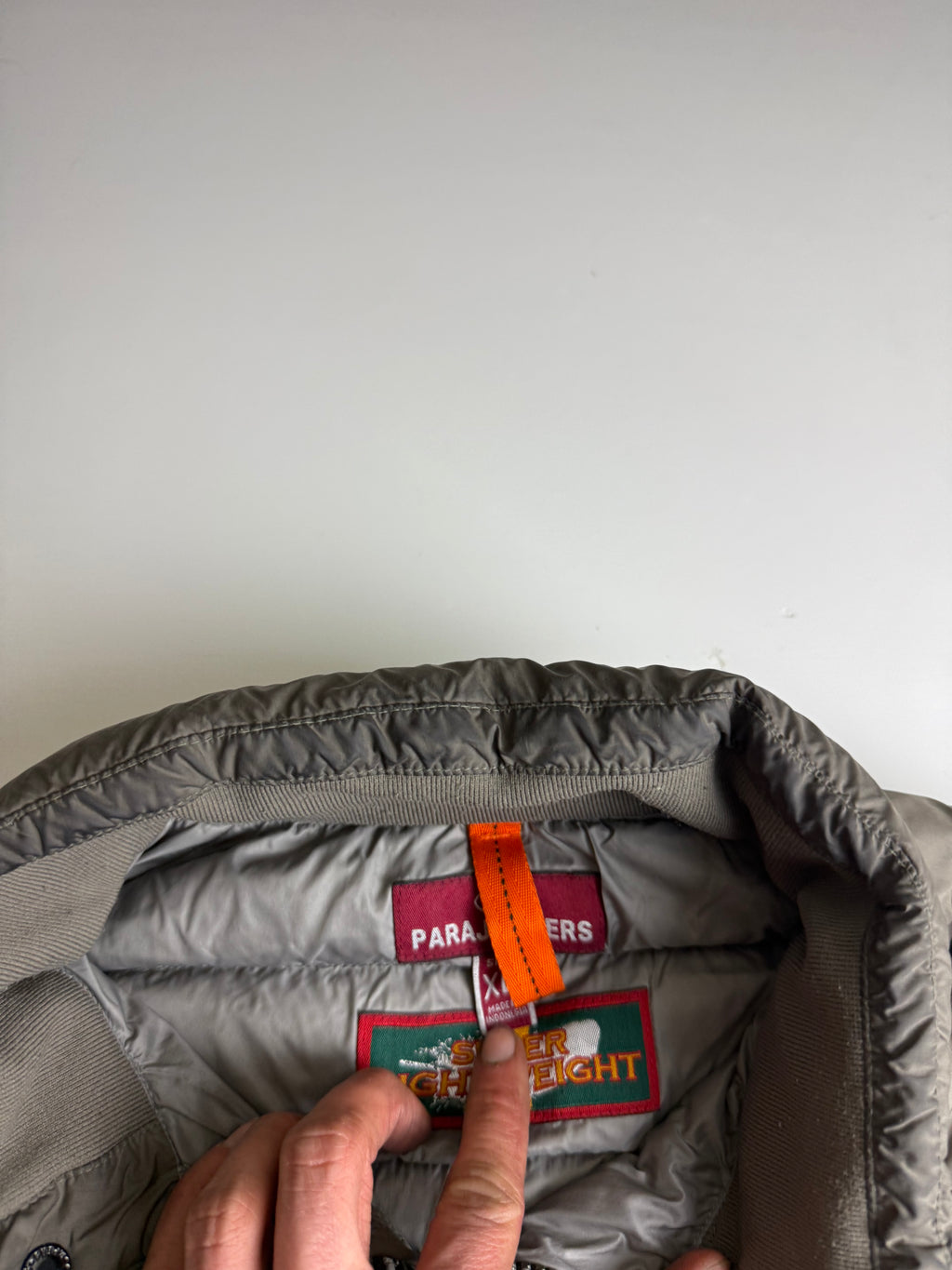 Parajumpers ugo donsjack grey - Size xl