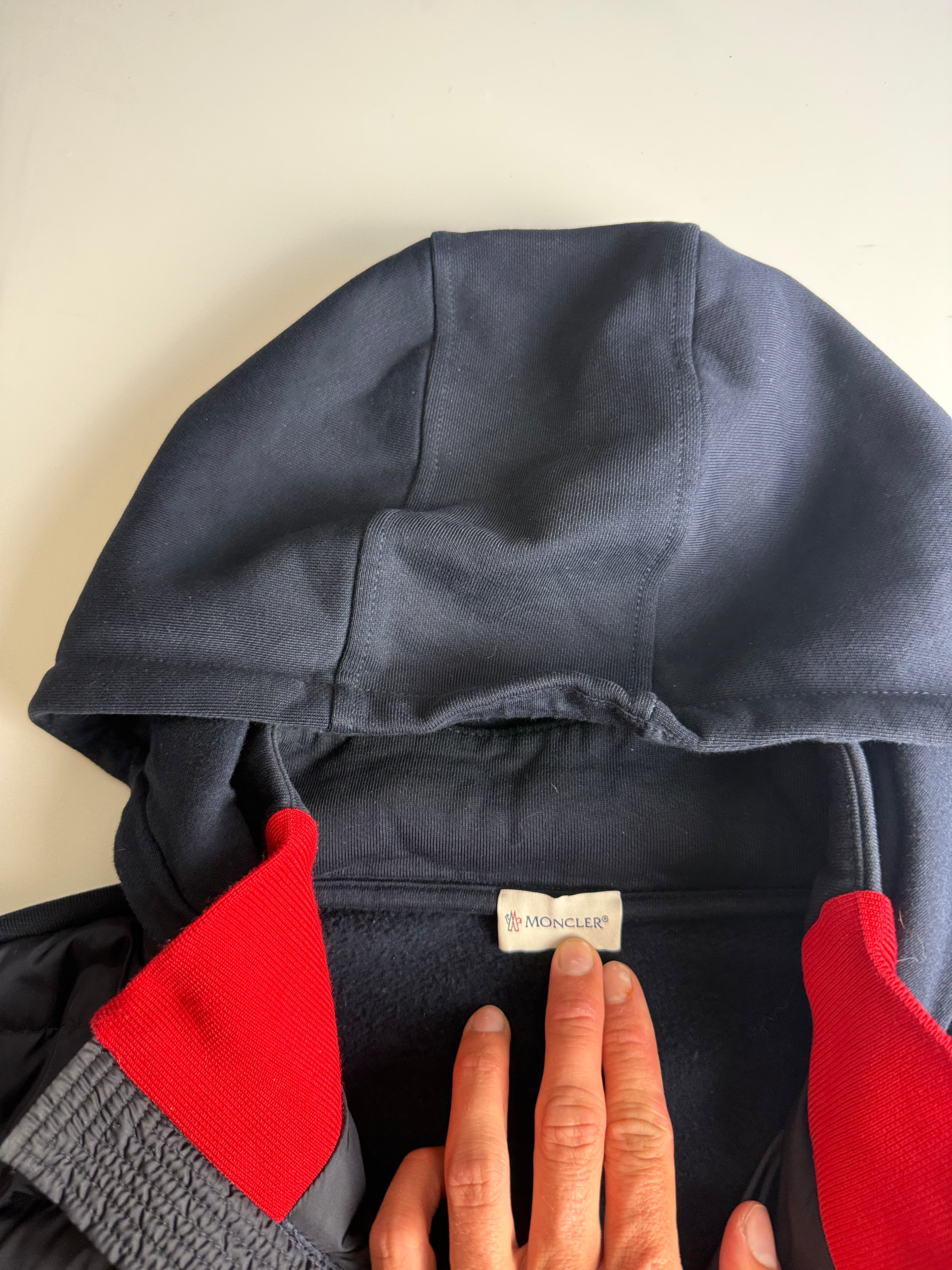 Moncler Cardigan maglia navy red - Size L