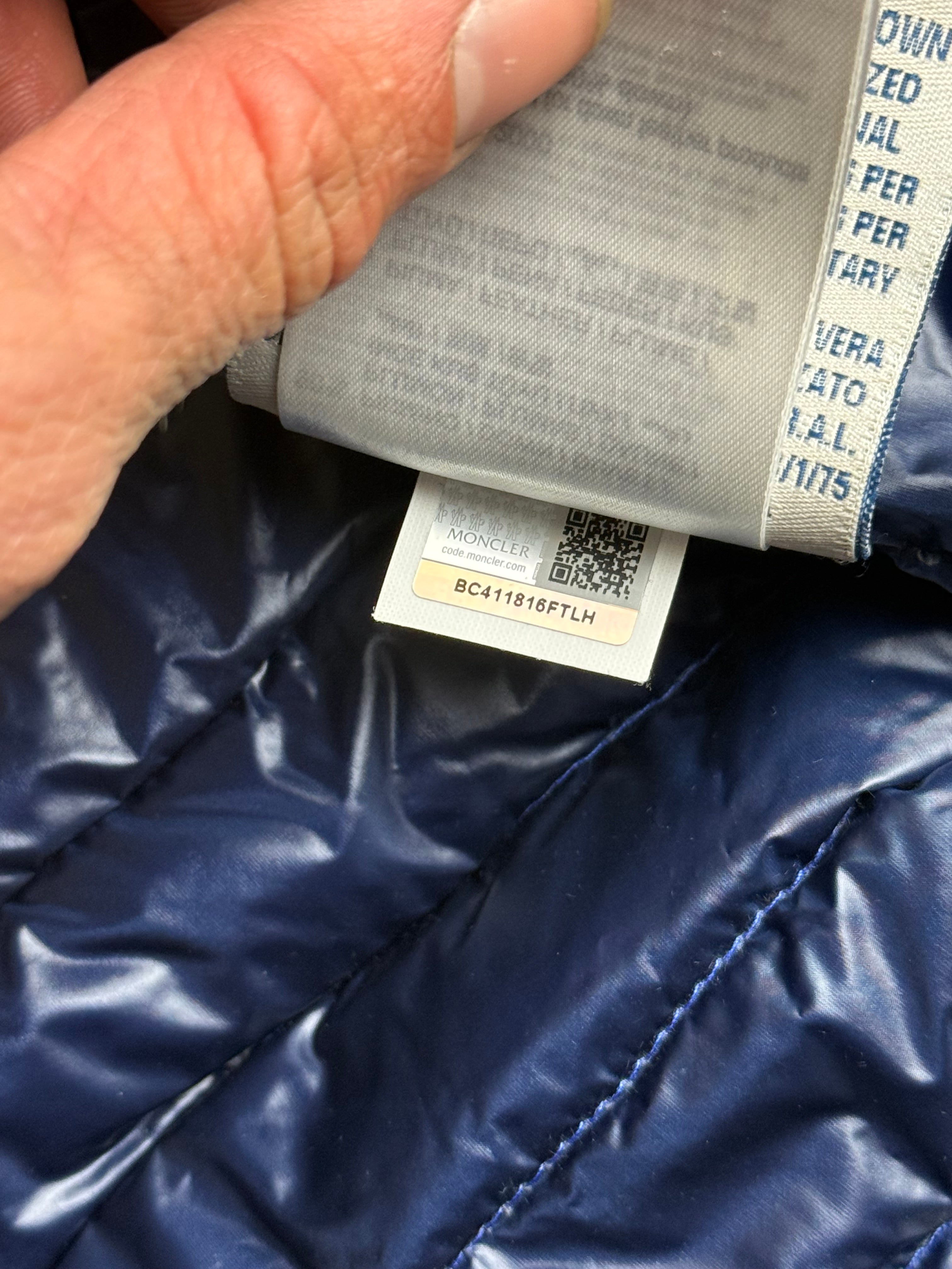 Moncler “clovis” giubutto Jacket blue - Size M