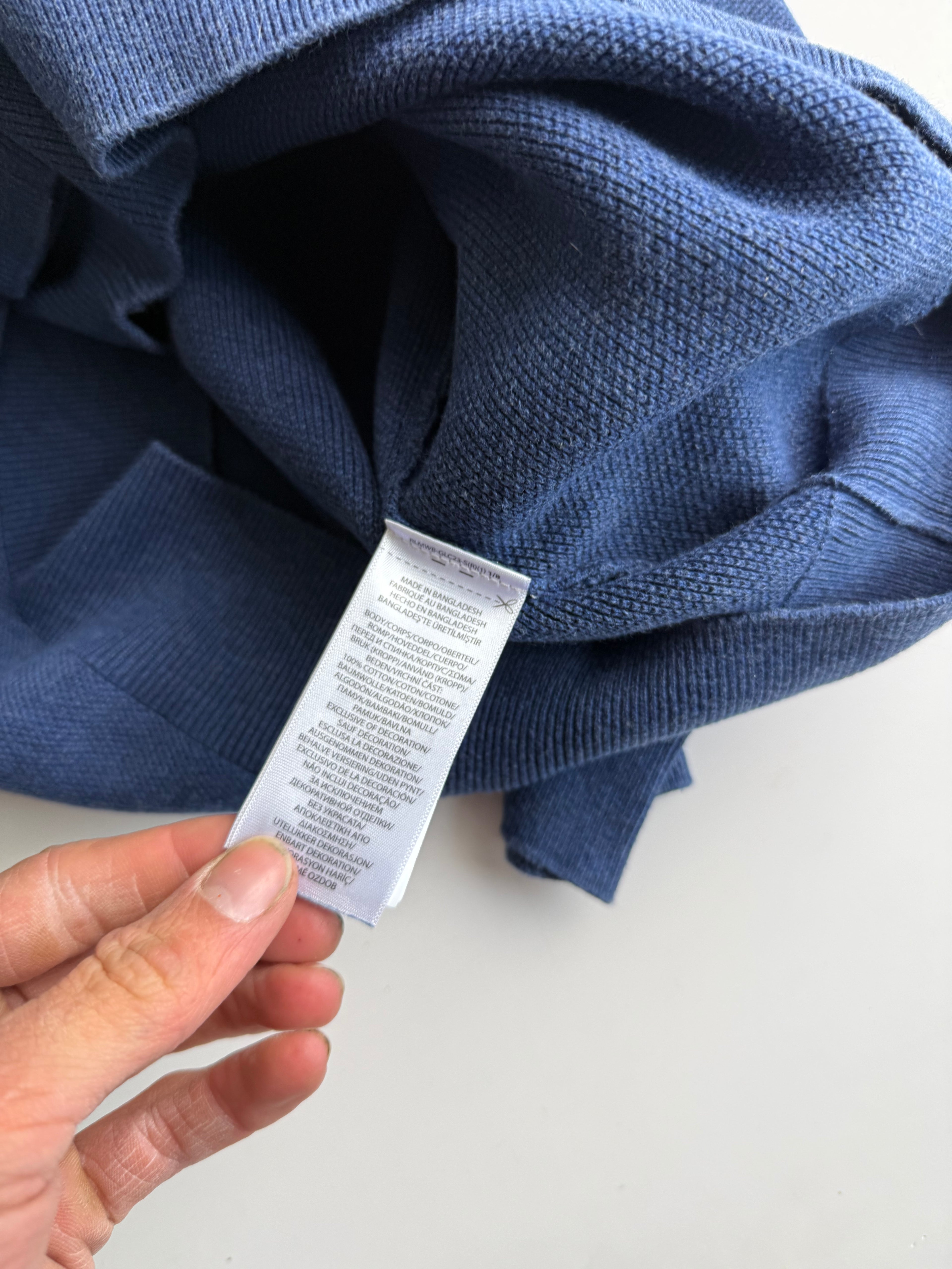Polo Ralph Lauren quarterzip blue - Size S