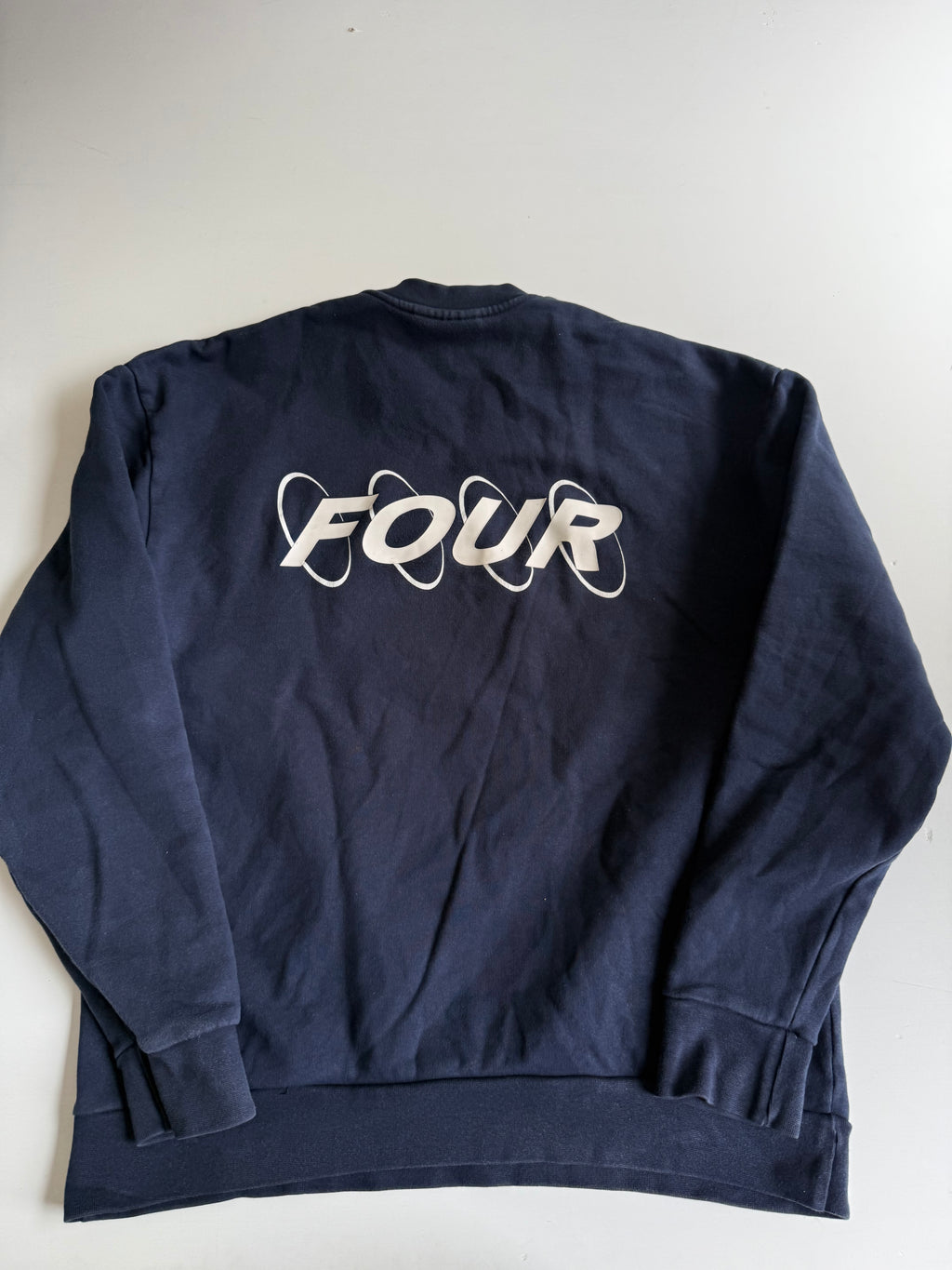 Four Amsterdam sweater navy backprint- Size S