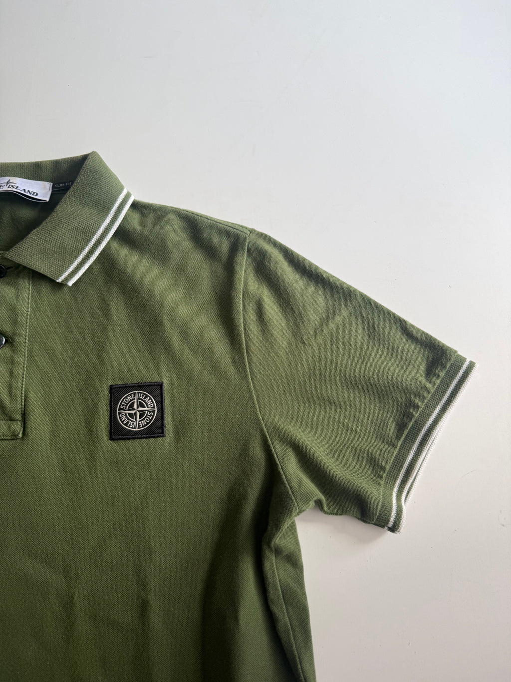 Stone Island polo shirt green - Size S