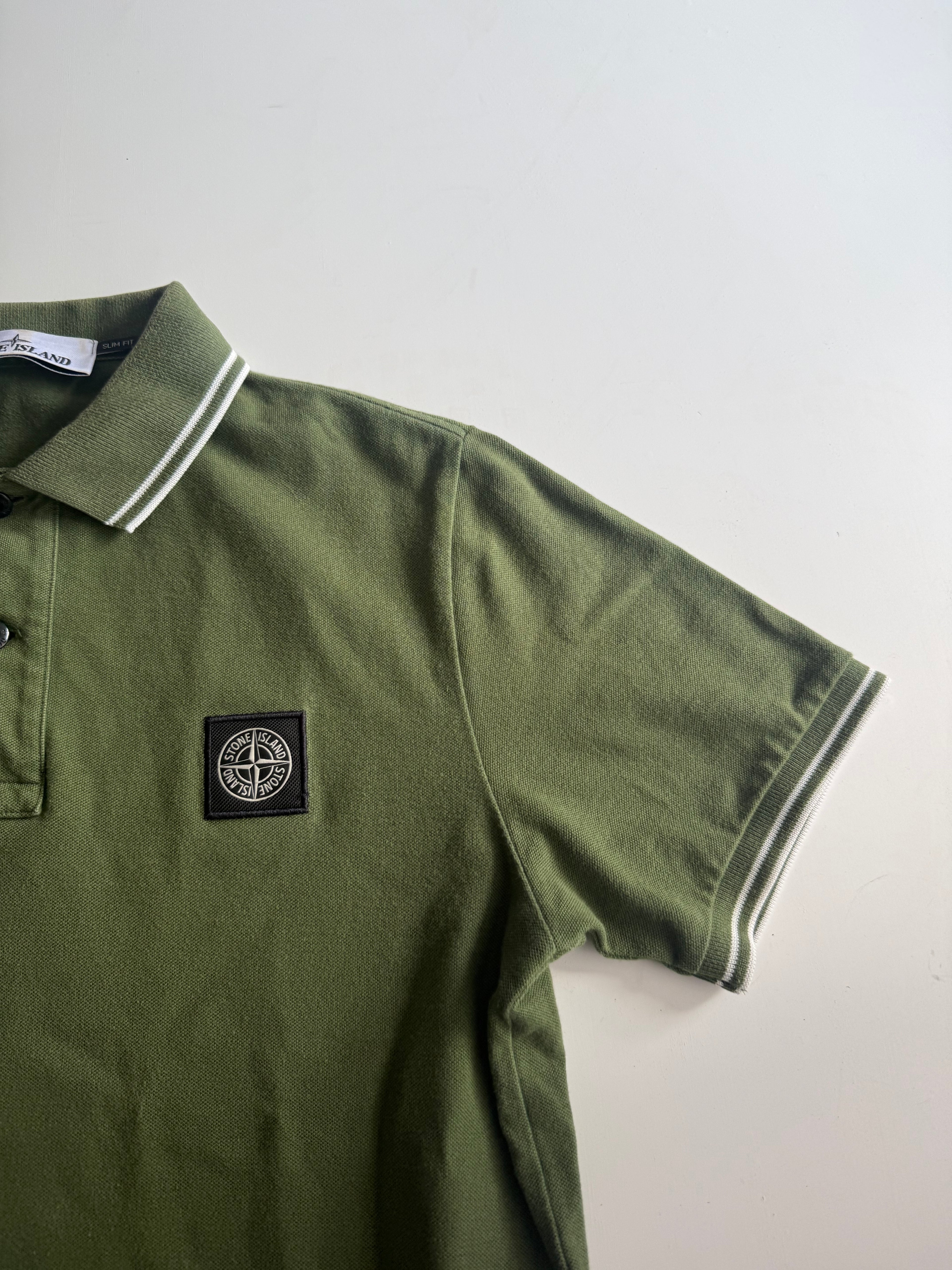 Stone Island polo shirt green - Size S