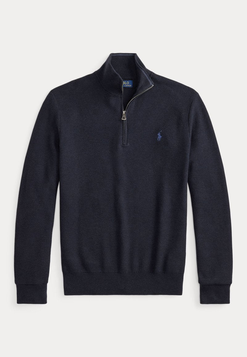 Polo Ralph Lauren quarterzip - navy Blauw - Maat M