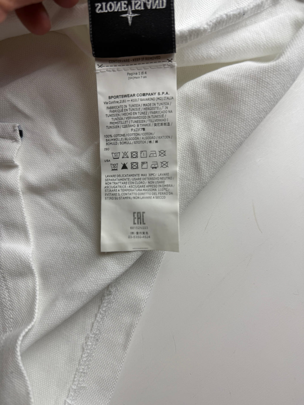 Stone Island polo shirt  white - Size M