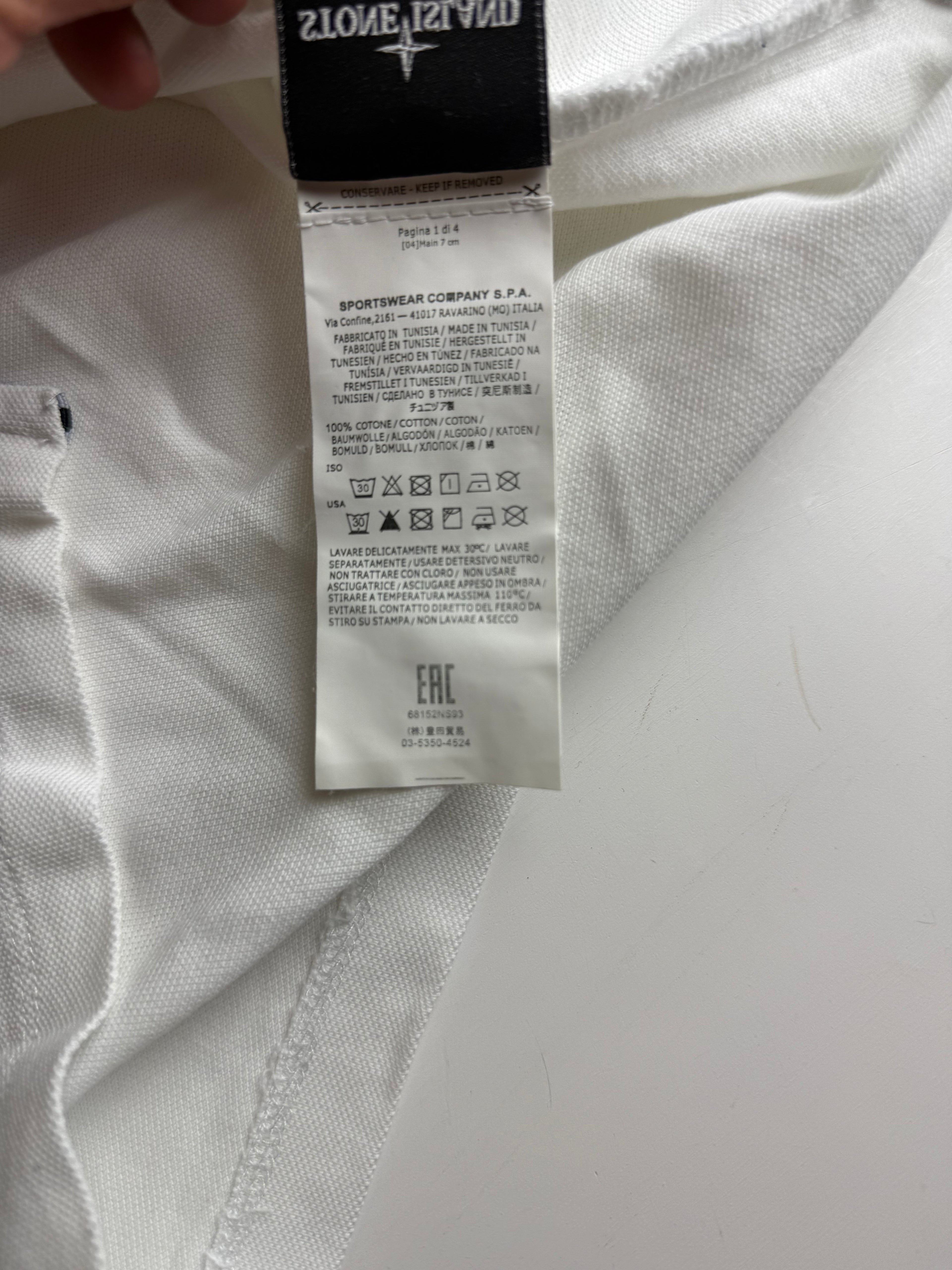Stone Island polo shirt  white - Size M