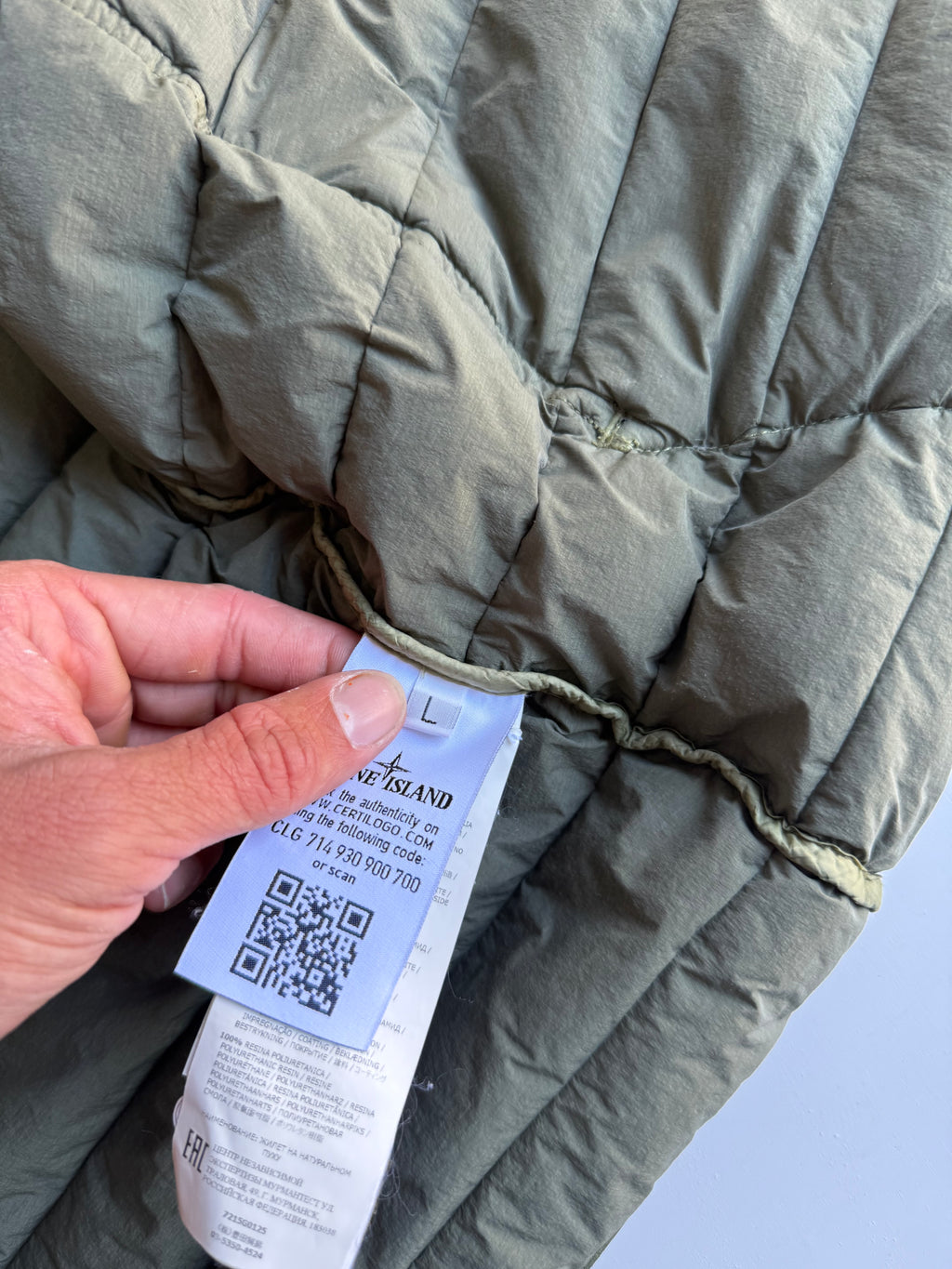 Stone Island bodywarmer gilet green - Size L
