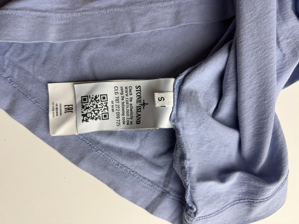 Stone Island t- shirt reflective backprint light blue - Size s