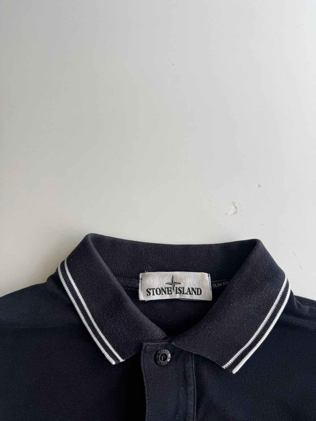 Stone Island polo shirt Longsleeve navy blue - Size S