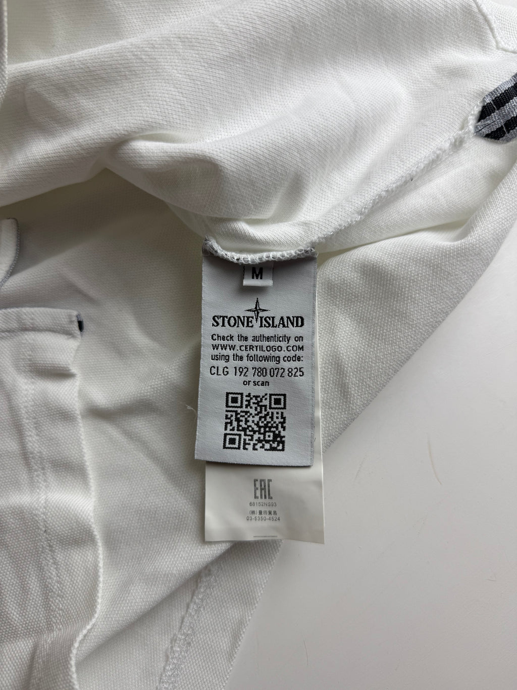Stone Island polo shirt  white - Size M