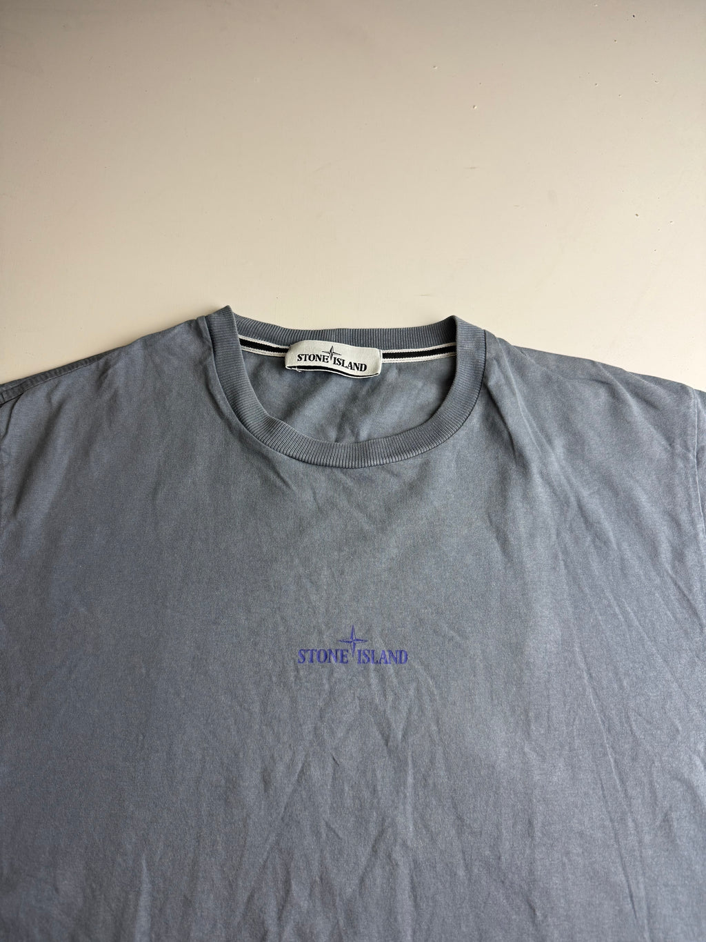 Stone Island t-shirt backprint lightblue - Size s