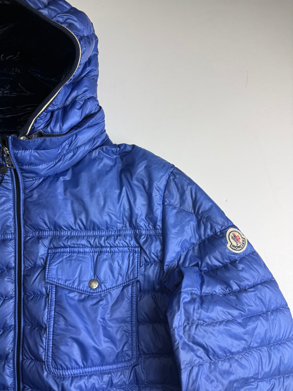 Moncler “clovis” giubutto Jacket blue - Size M