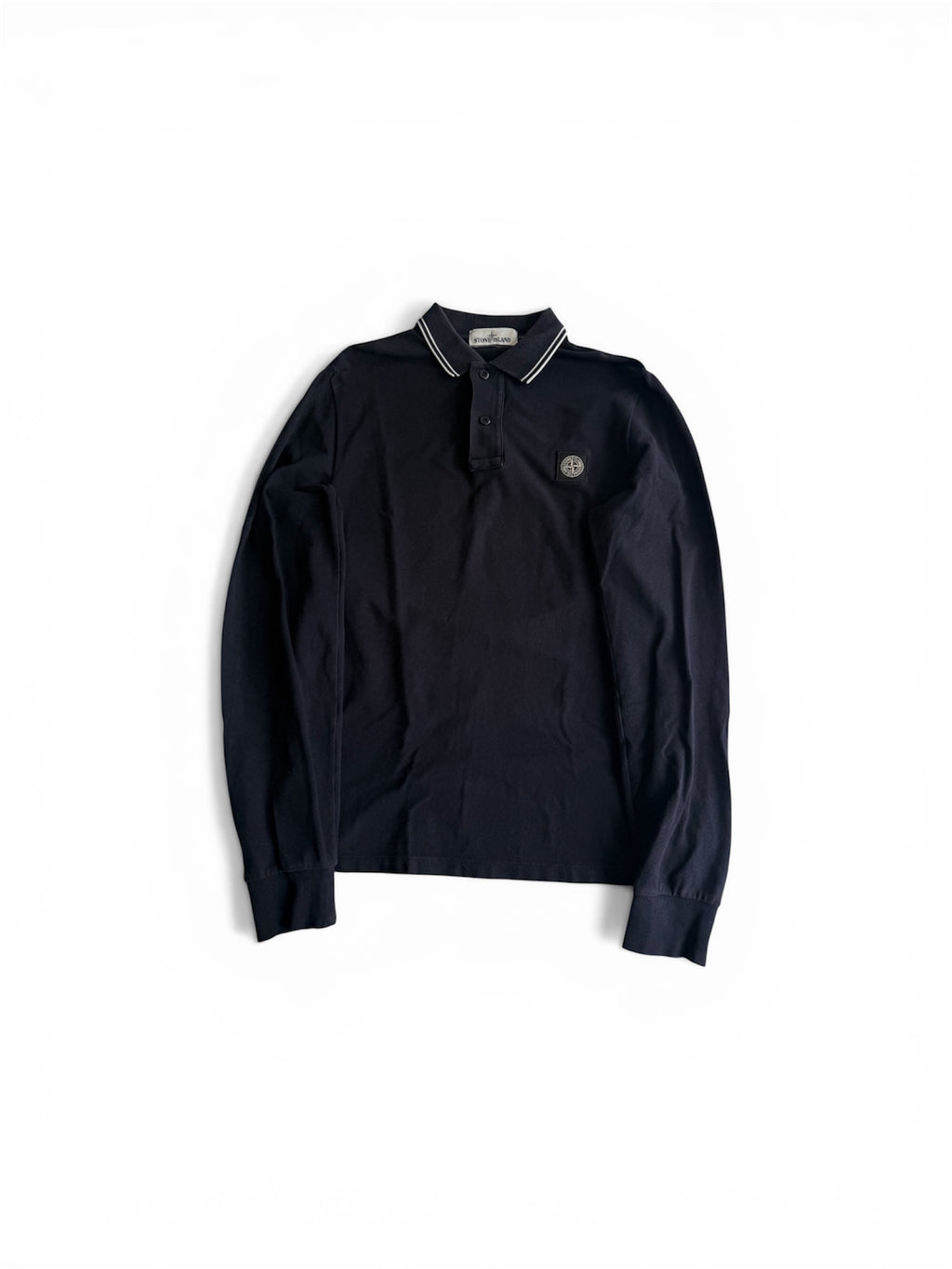 Stone Island polo shirt Longsleeve navy blue - Size S