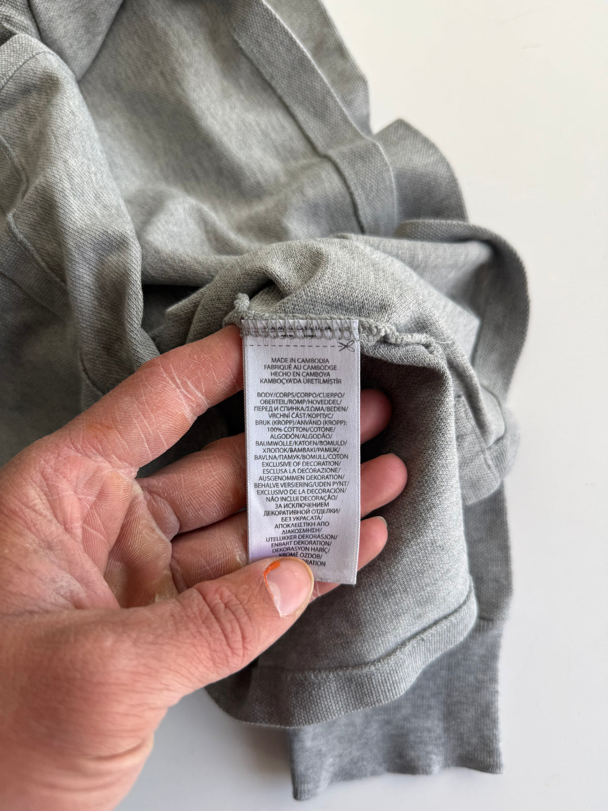 Polo Ralph Lauren Polo Longsleeve grey - Size S