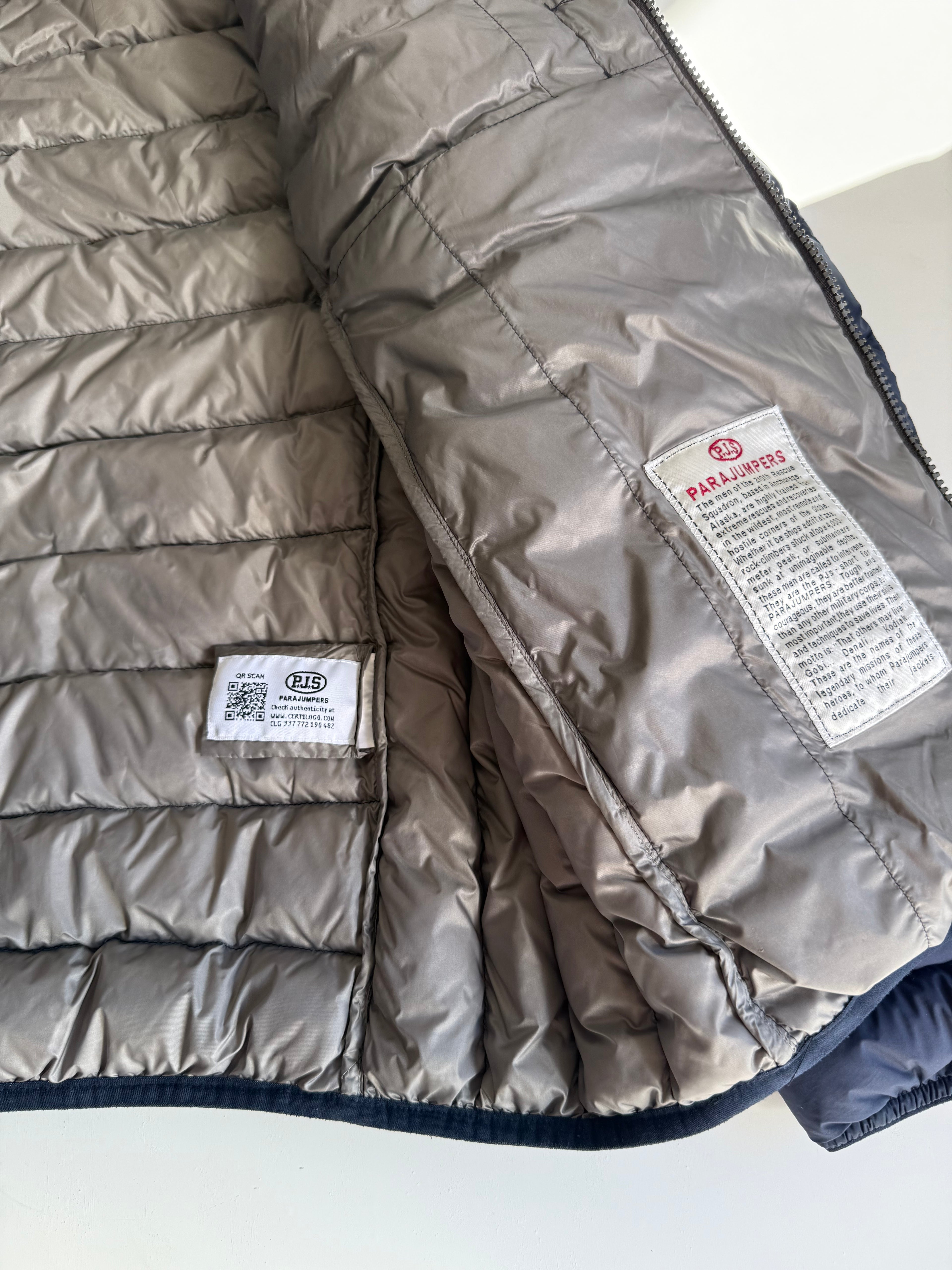 Parajumpers ugo gewatteerde jas navy blauw- Size xl