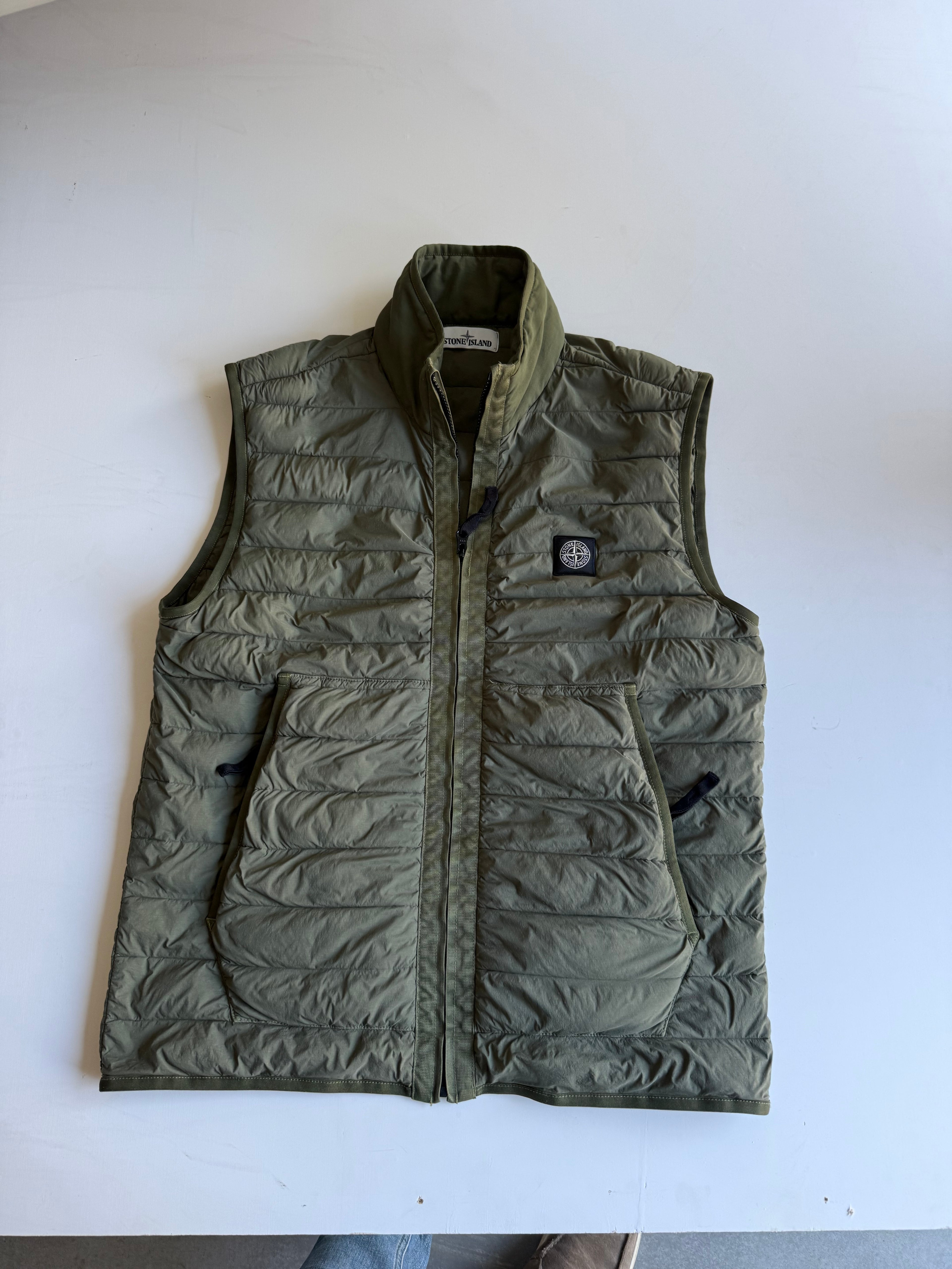 Stone Island bodywarmer gilet green - Size L