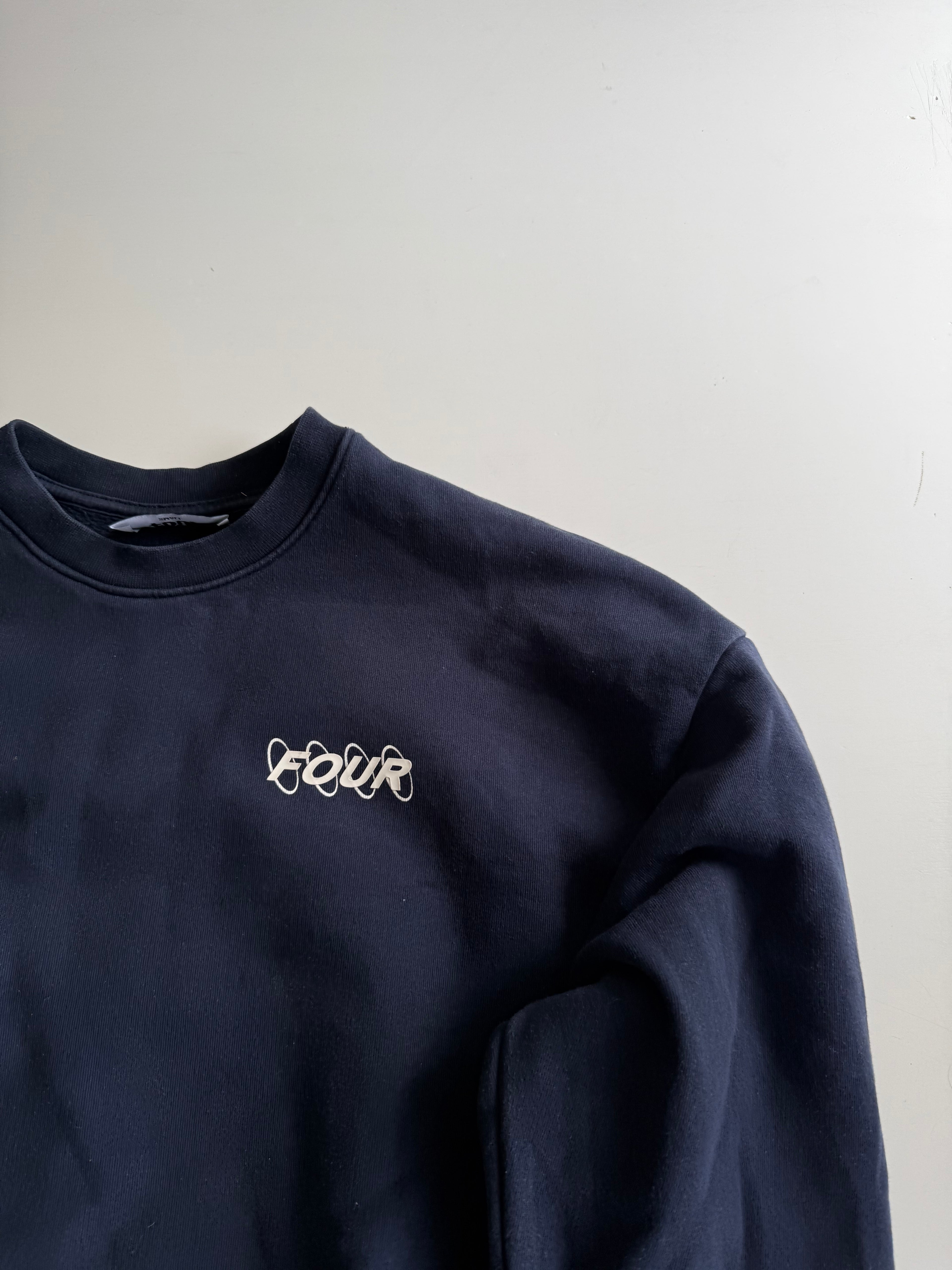 Four Amsterdam sweater navy backprint- Size S
