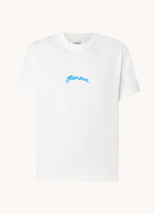 Flaneur t shirt wit - maat S