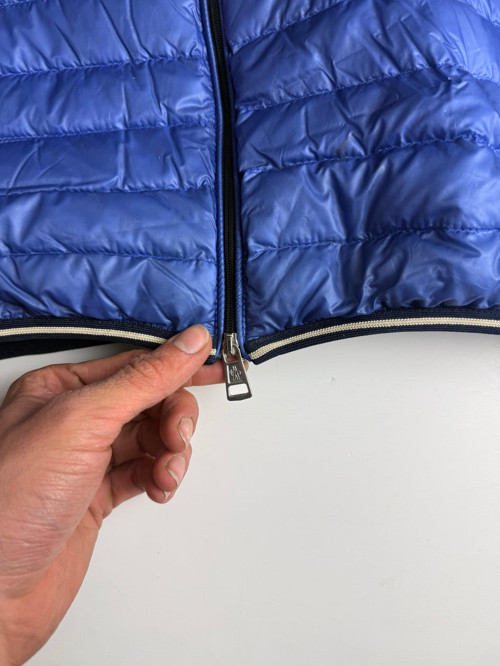 Moncler “clovis” giubutto Jacket blue - Size M