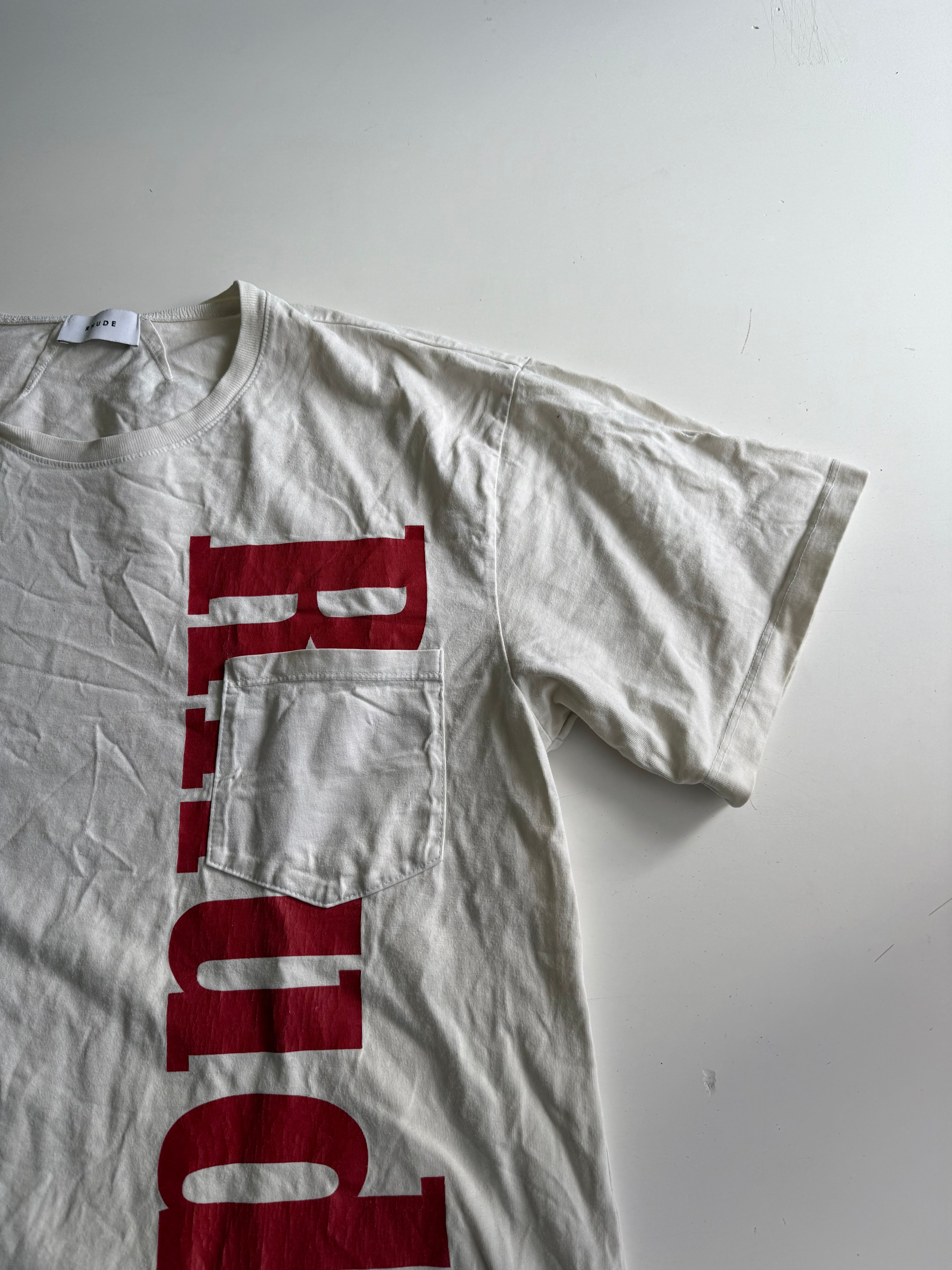 Rhude t-shirt oversized wit - maat s