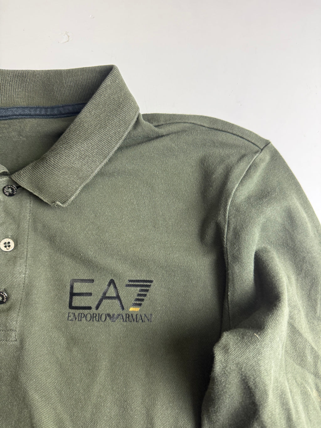 Emporio Armani polo longsleeve green - Size M