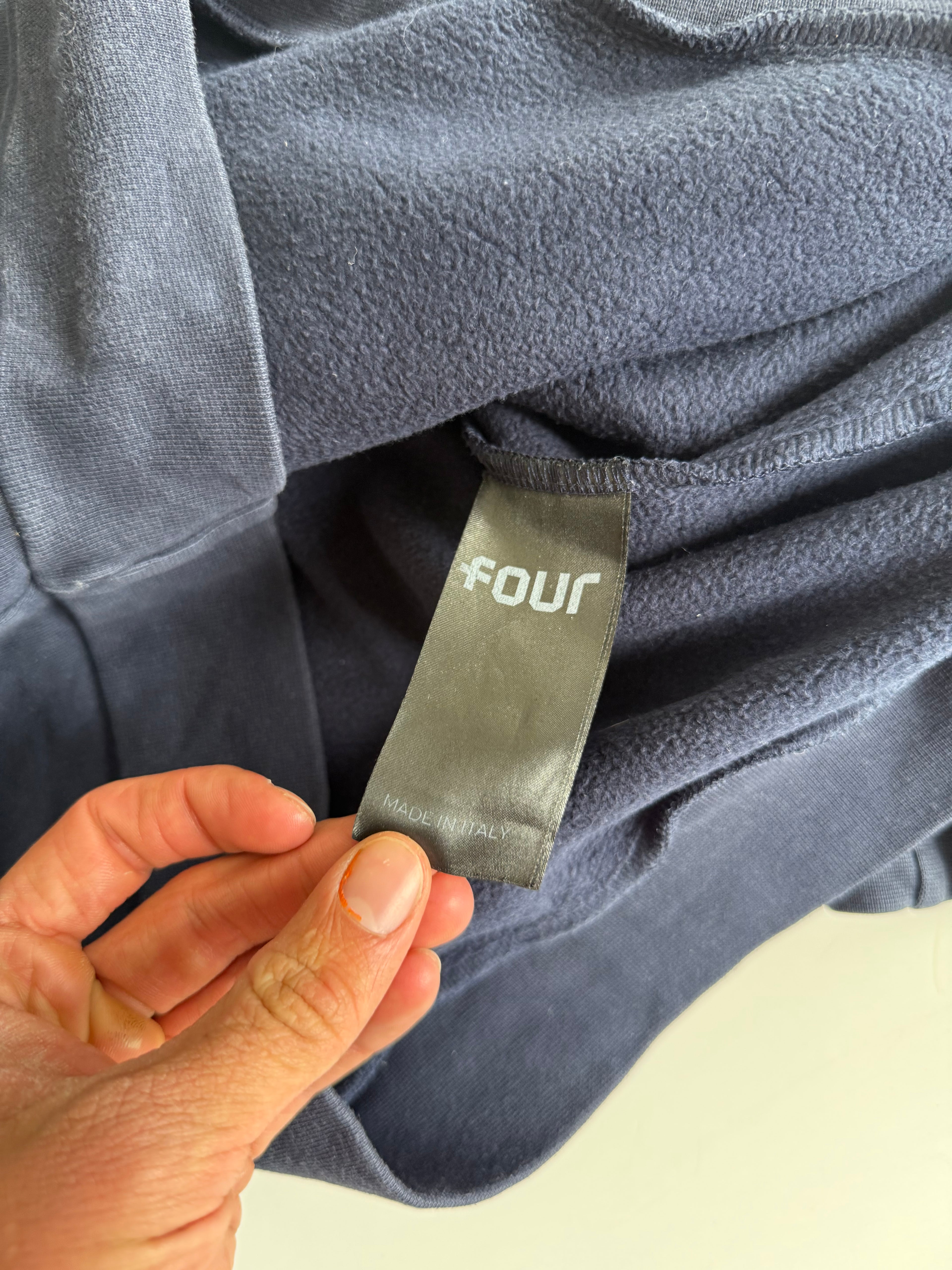 Four Amsterdam sweater navy backprint- Size S