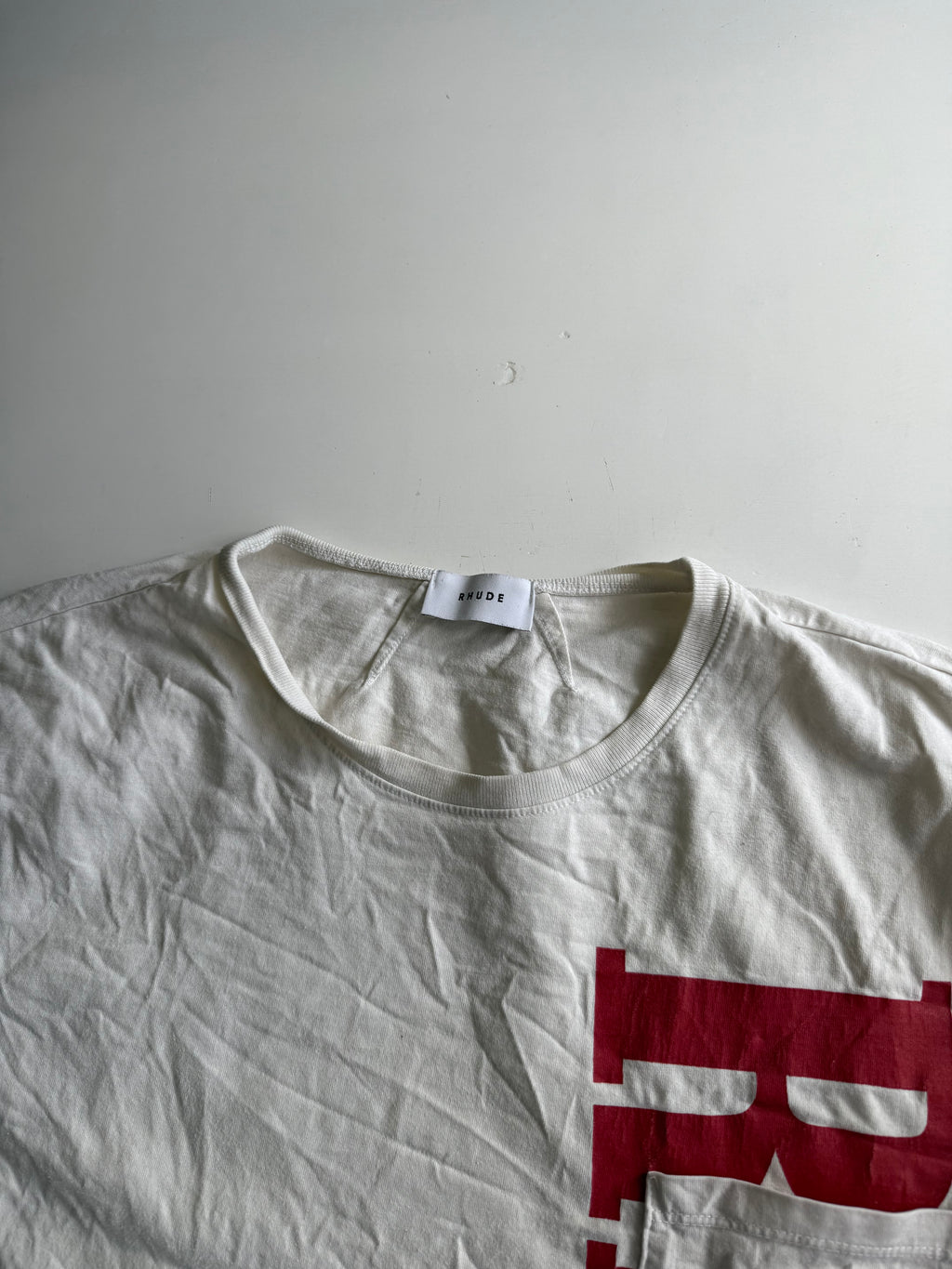 Rhude t-shirt oversized wit - maat s