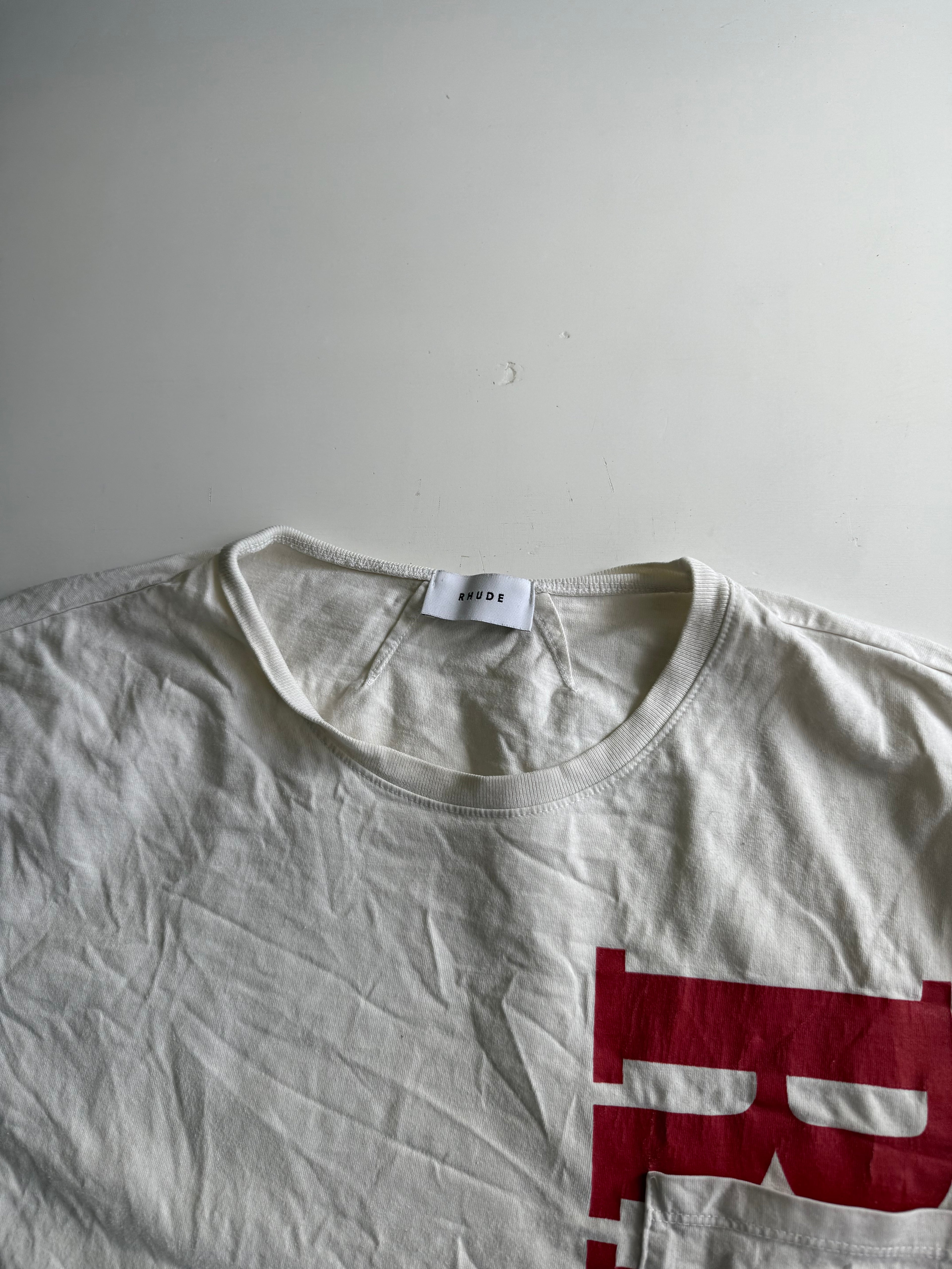 Rhude t-shirt oversized wit - maat s