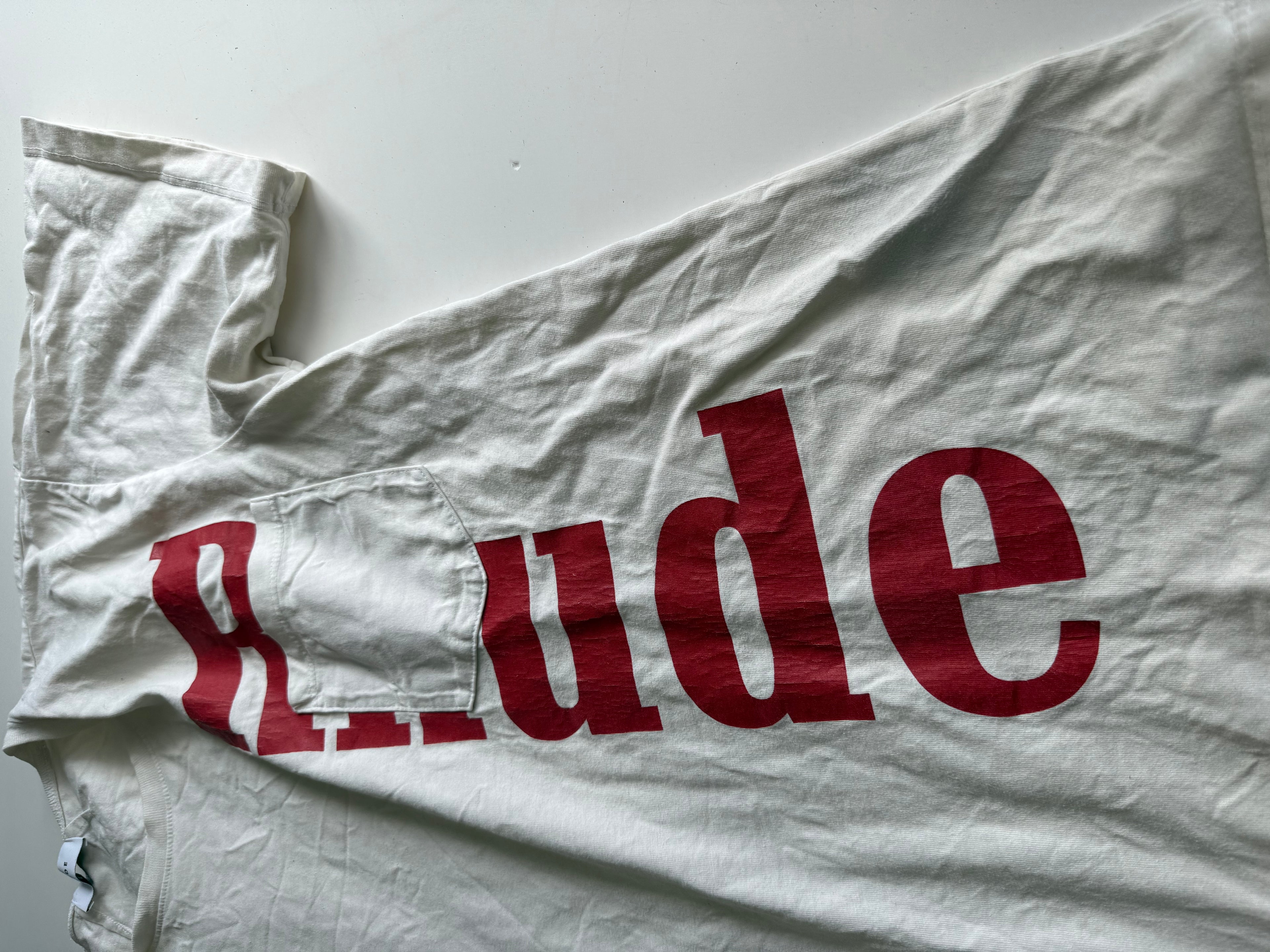 Rhude t-shirt oversized wit - maat s