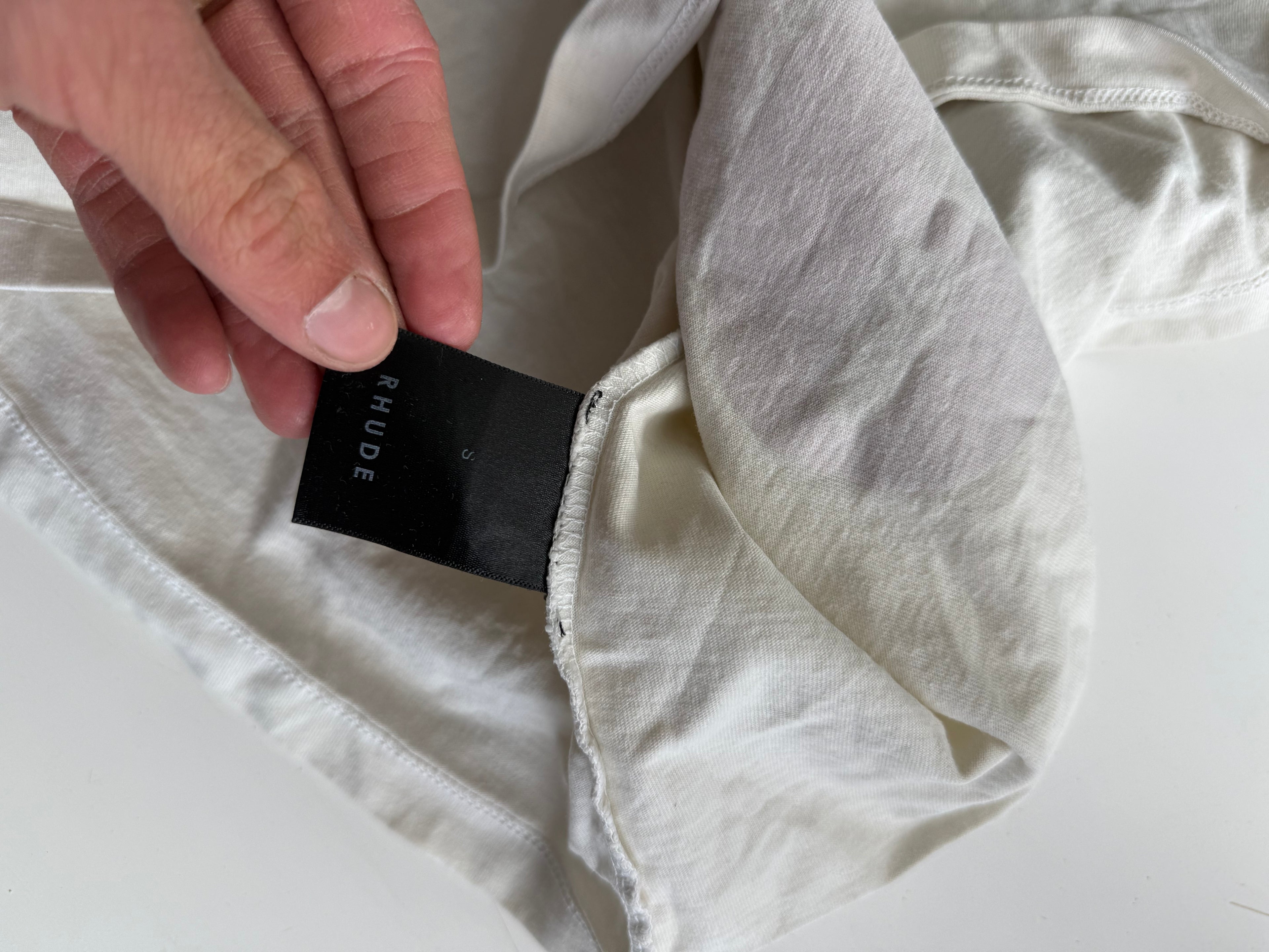 Rhude t-shirt oversized wit - maat s
