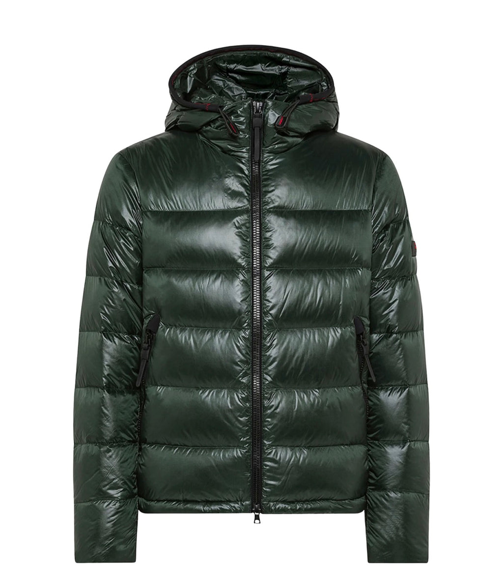 Peuterey feather puffer jacket green - size M