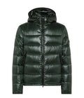 Peuterey feather puffer jacket green - size M