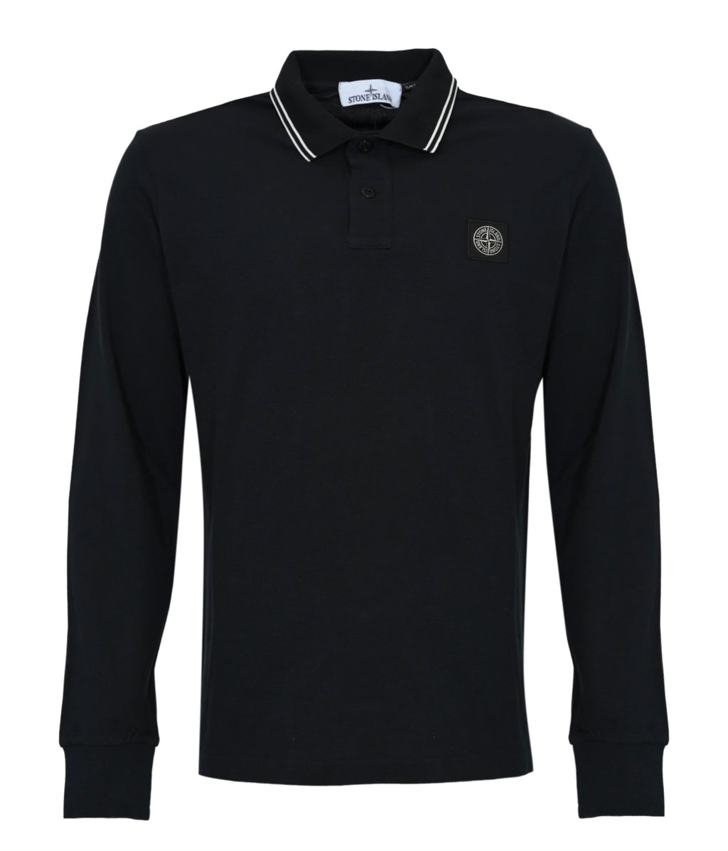 Stone Island polo shirt Longsleeve navy blue - Size S