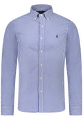 Polo Ralph Lauren shirt white blue stripes - Size L