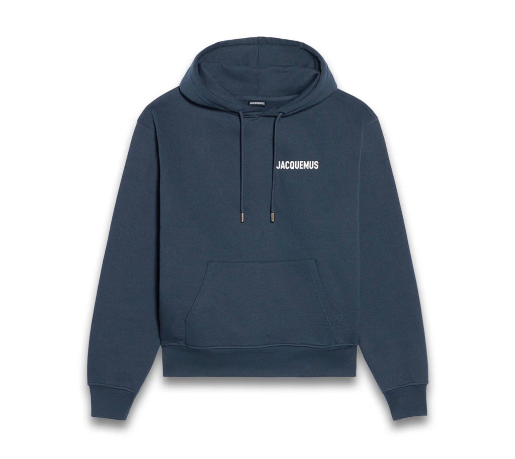 Jacquemus Hoodie navy blue - Size L