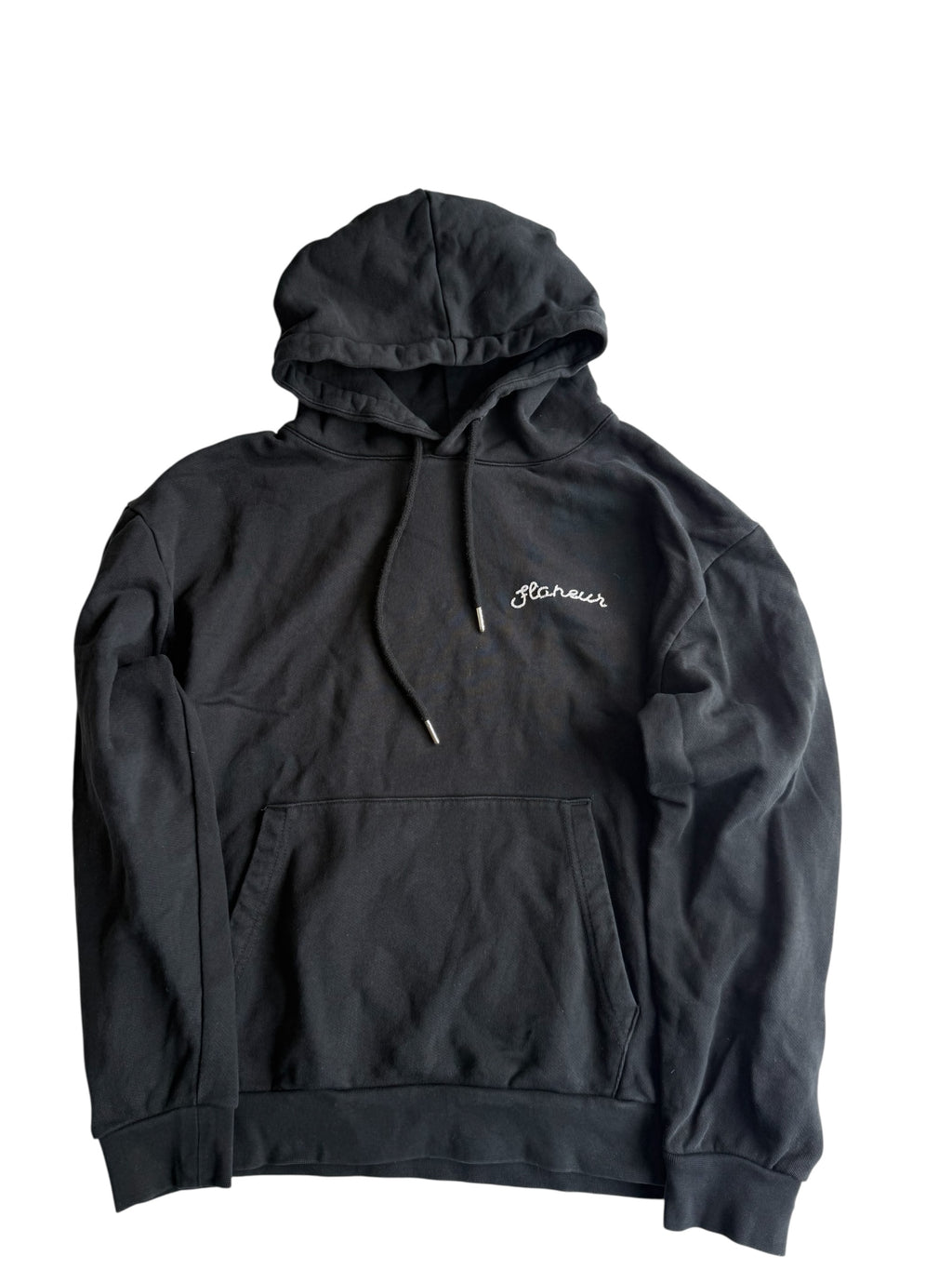 Flaneur graphic hoodie black - Size M