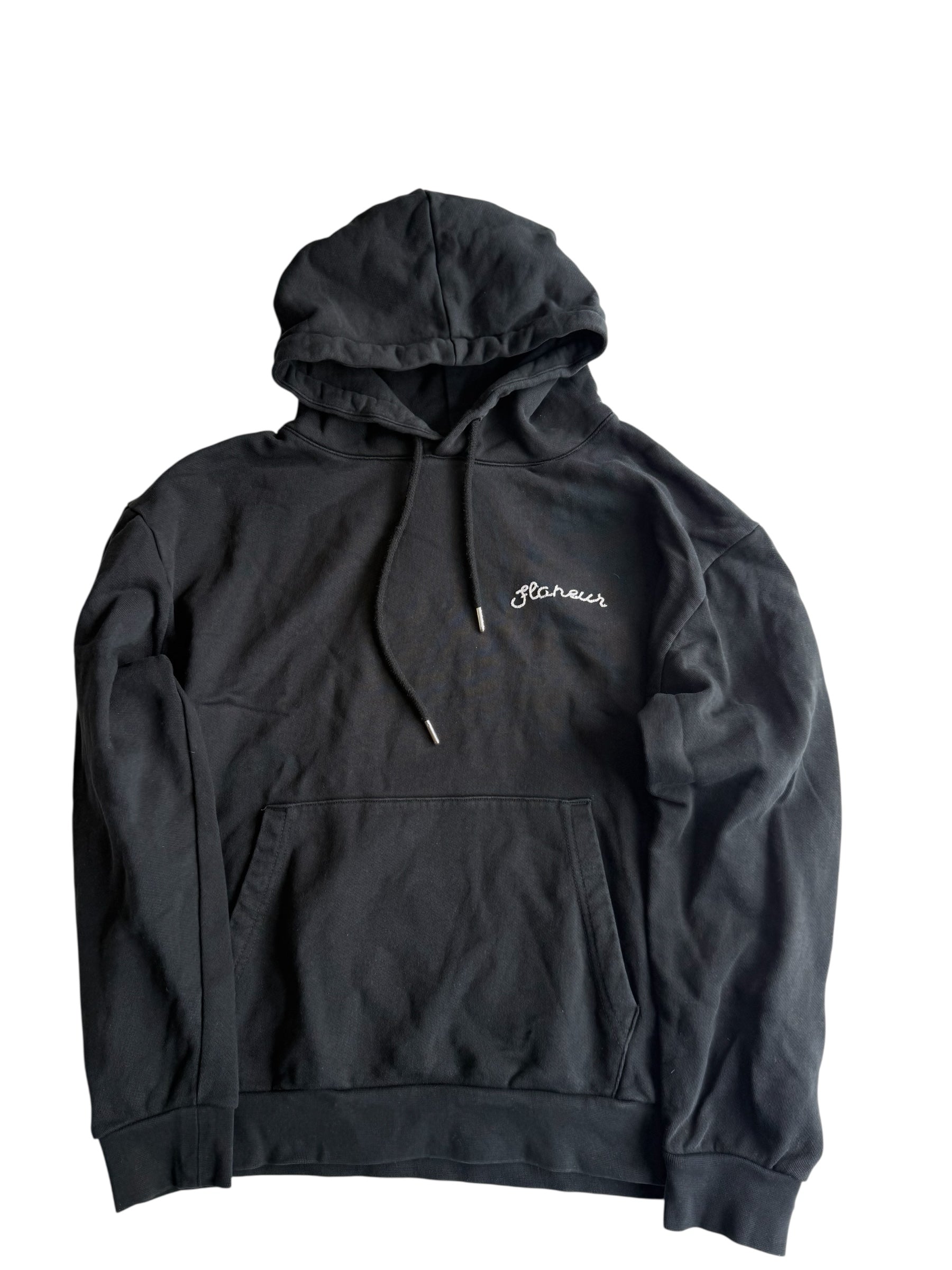 Flaneur graphic hoodie black - Size M